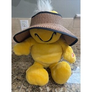 San Diego Hat Company Packable Black Trim Wide Brim Sun Visor Hat Women One Size